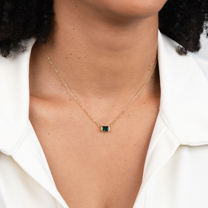Moni – Collana con pietra verde