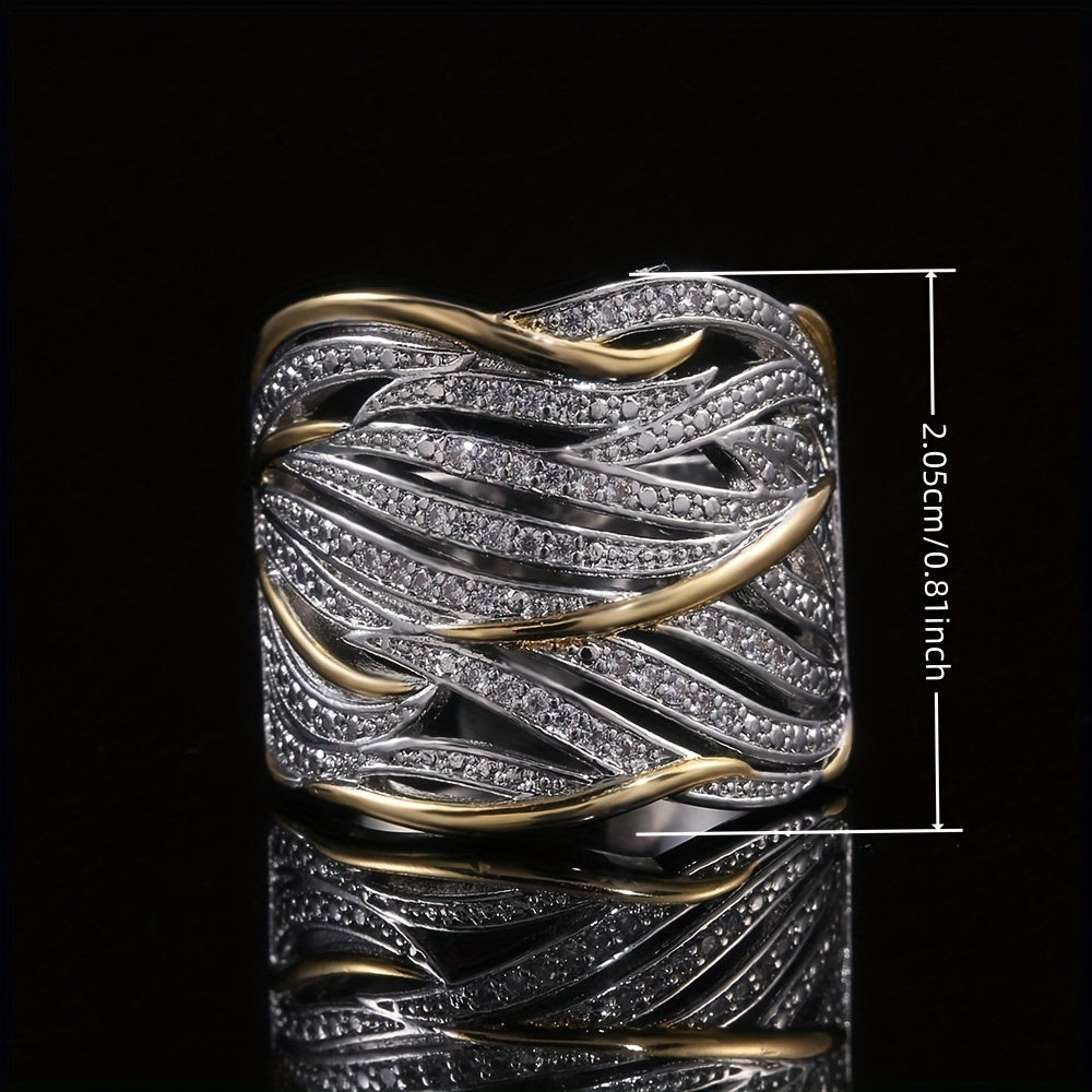 Cristina - Elegante anello intrecciato multistrato