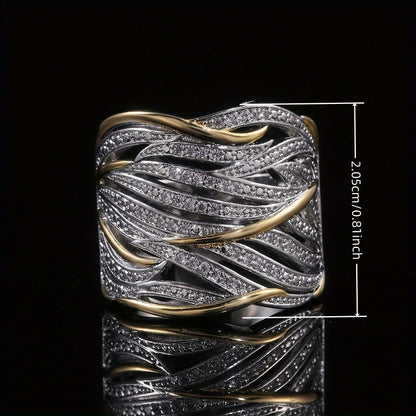 Cristina - Elegante anello intrecciato multistrato