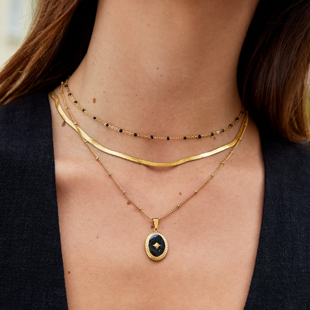 Collana snake dorata