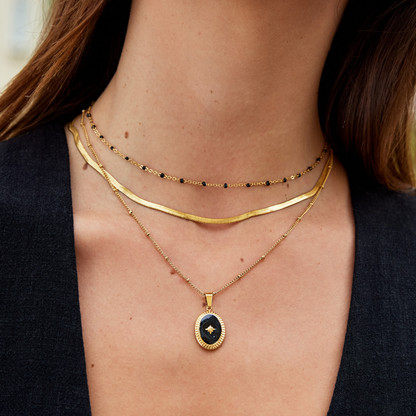 Collana snake dorata