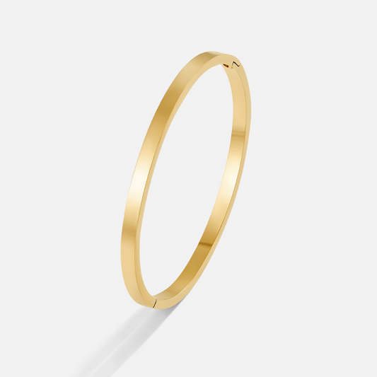 Lily – Bracciale rigido dorato