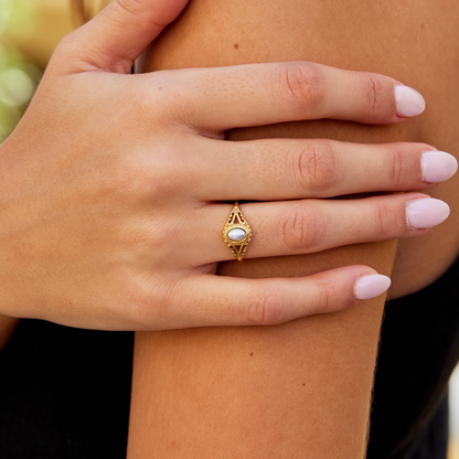 Royal – Anello vintage con perla