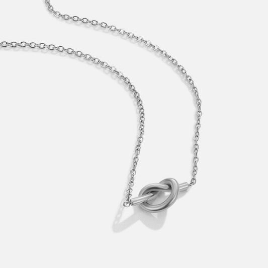 Collana Adela con nodo in argento