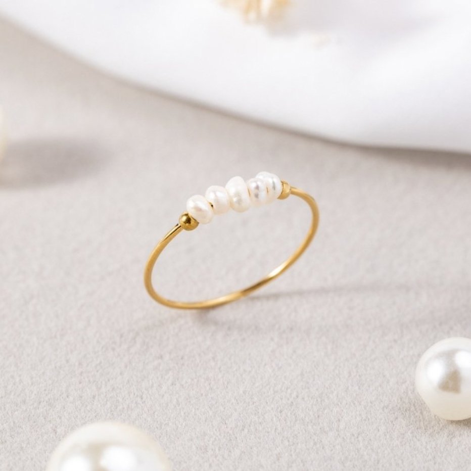 Grace – Anello con perle