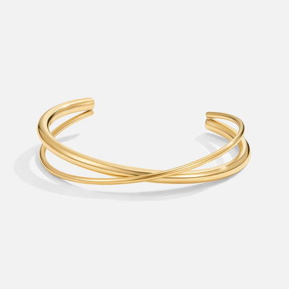Nancy - Bracciale dorato intrecciato