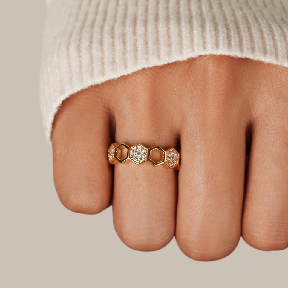 Nicole - Elegante anello con cristallo
