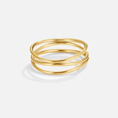 Infinity Loop – Anello Dorato