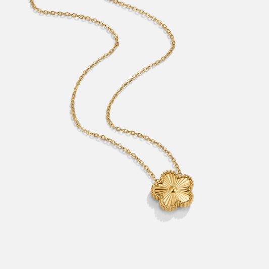 Fortuna - Collana dorata con fiore