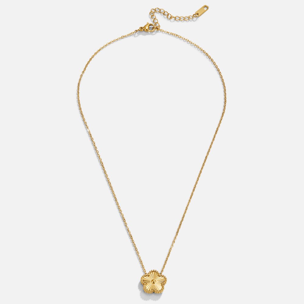 Fortuna - Collana dorata con fiore