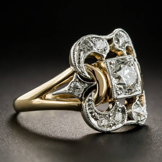 GINNY - Anello vintage con pietre