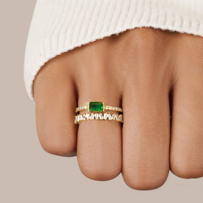 Bliss – Anello a strati con cristallo