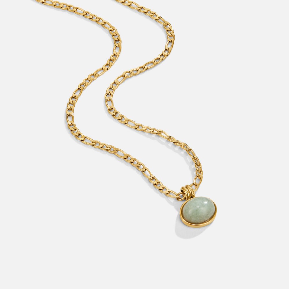Liza – Collana con pendente in giada