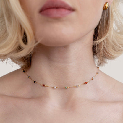 Luly – Collana con pietre colorate