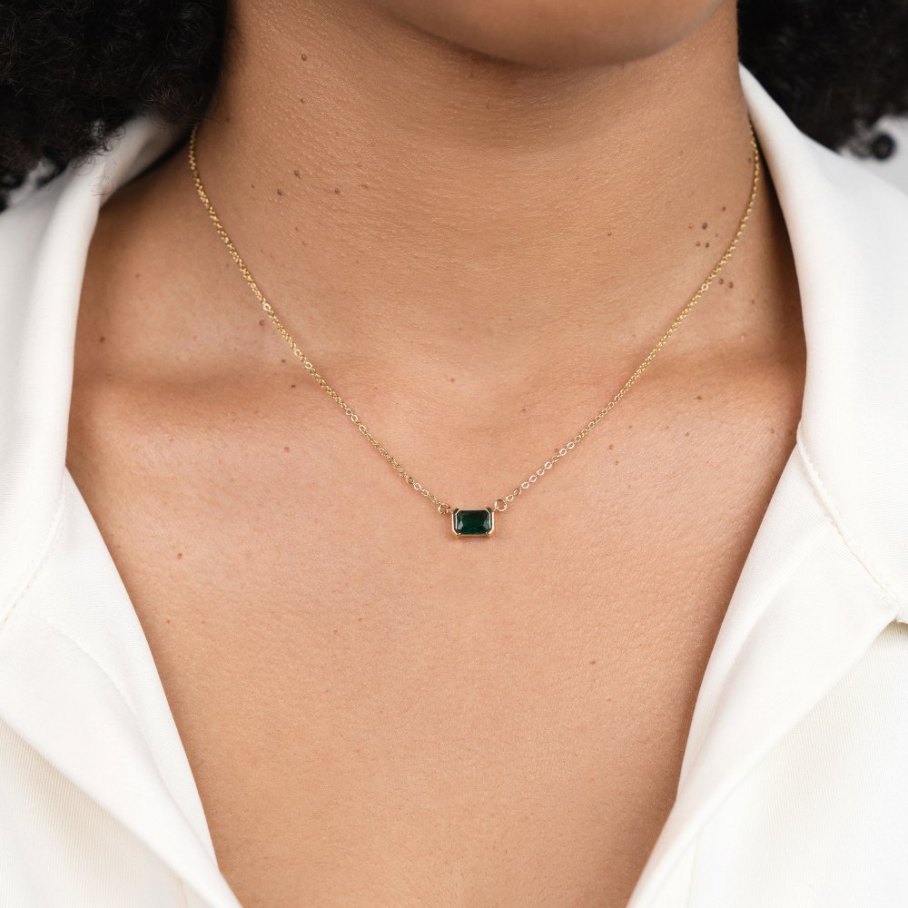 Moni – Collana con pietra verde