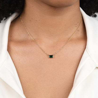 Moni – Collana con pietra verde