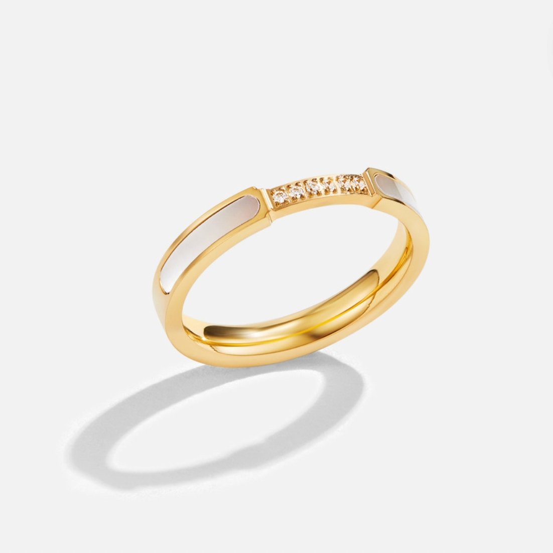 Unity – Elegante anello con perle e cristallo