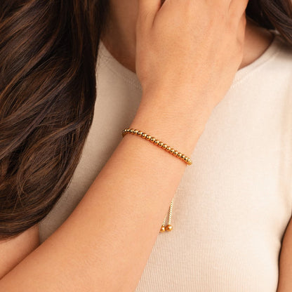 Nila – Bracciale dorato con perle