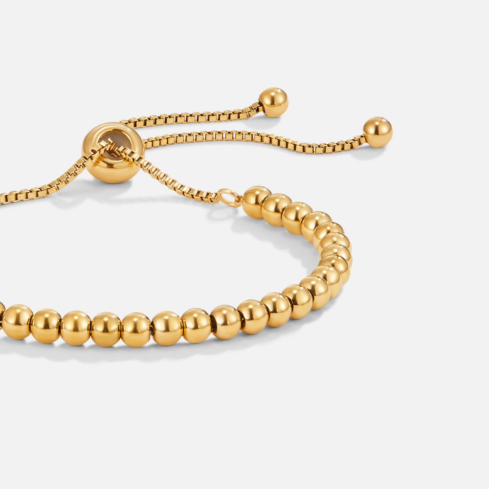 Nila – Bracciale dorato con perle