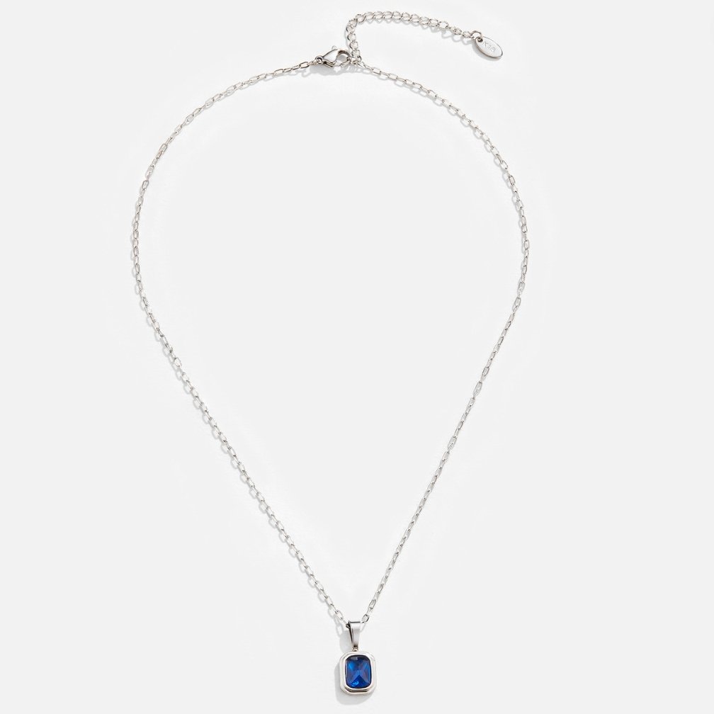 Collana con ciondolo blu oceano