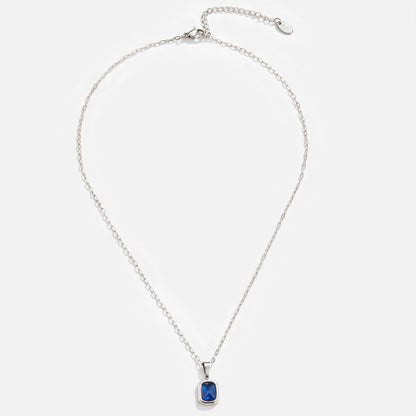 Collana con ciondolo blu oceano