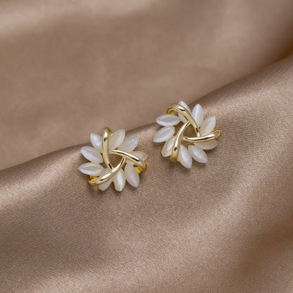 Orecchini con fiori d’opale