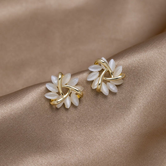 Orecchini con fiori d’opale