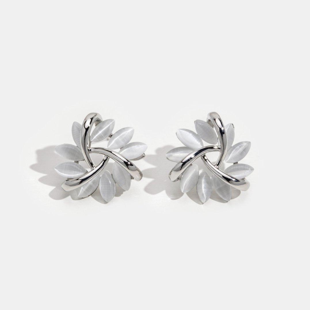 Orecchini con fiori d’opale