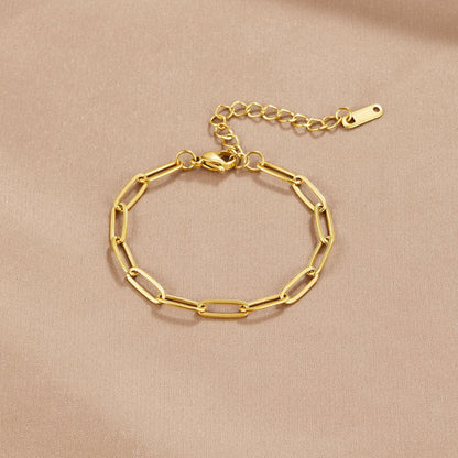 Clip – Bracciale dorato a maglie