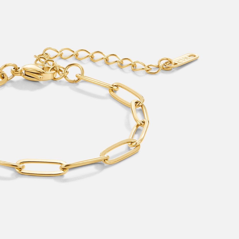 Clip – Bracciale dorato a maglie
