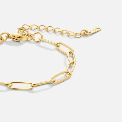 Clip – Bracciale dorato a maglie