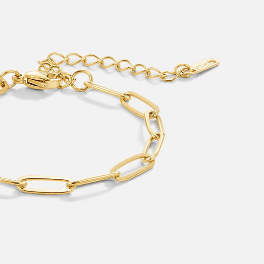 Clip – Bracciale dorato a maglie