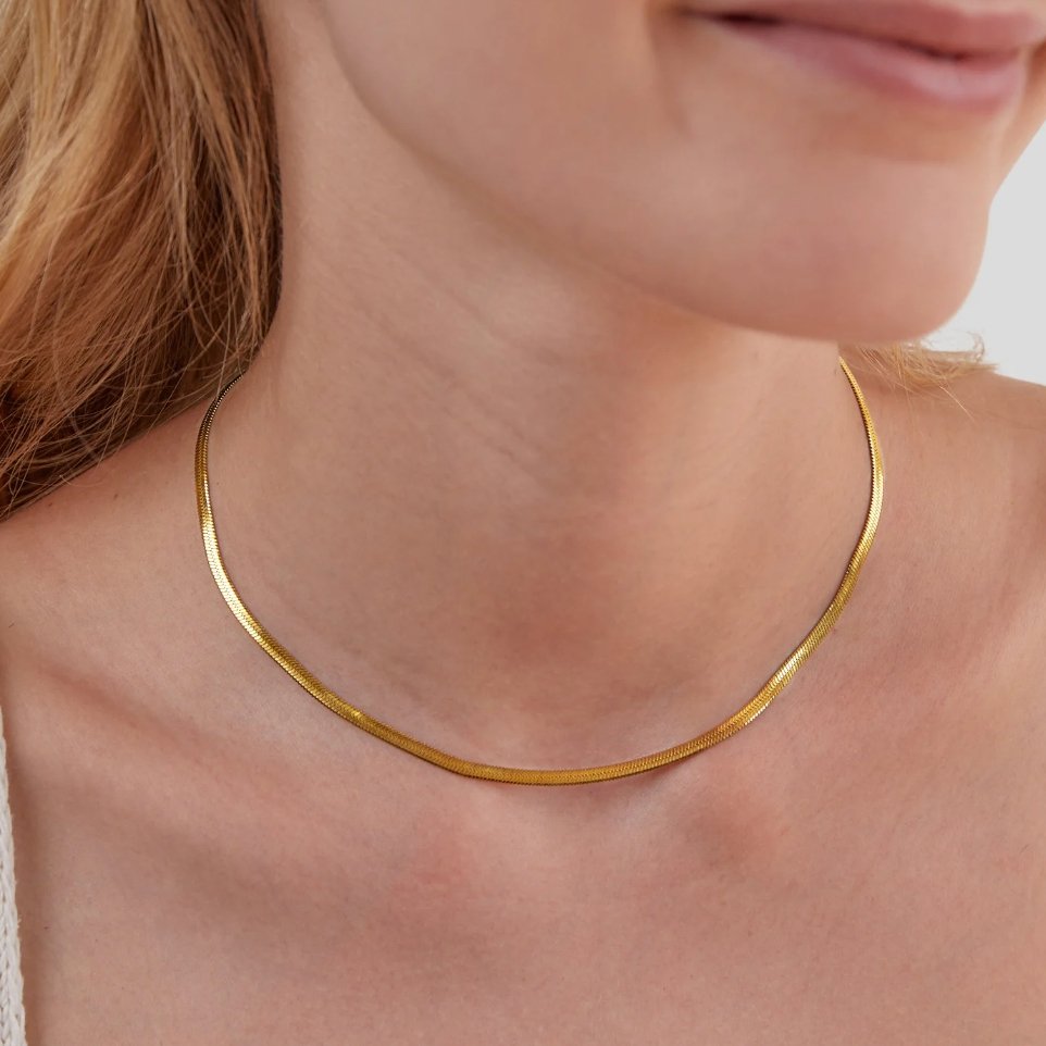 Collana snake dorata