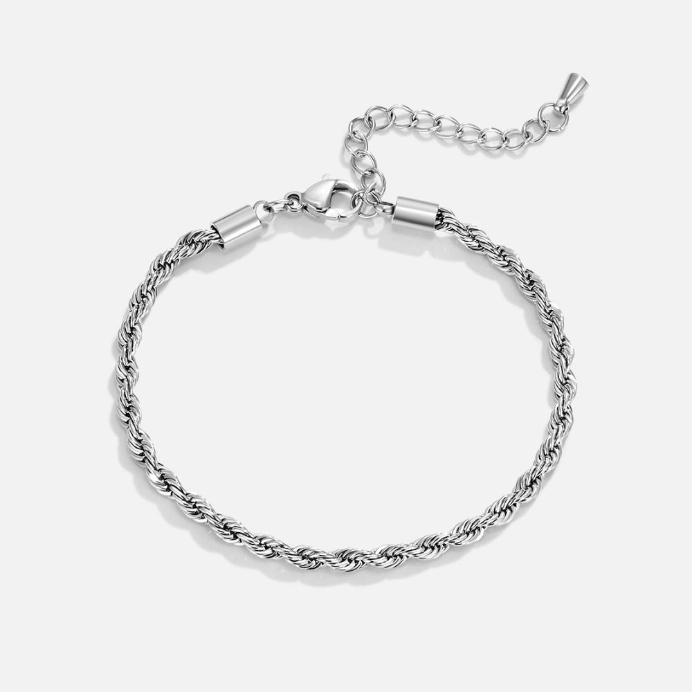 Bracciale a catena intrecciata