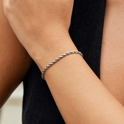 Bracciale a catena intrecciata