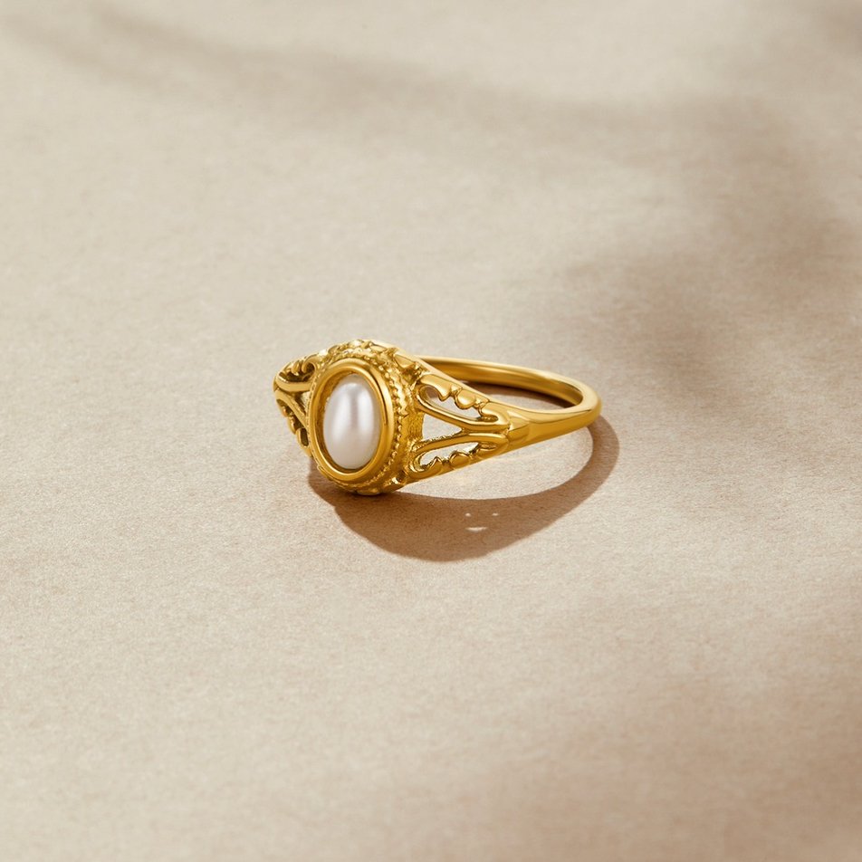 Royal – Anello vintage con perla